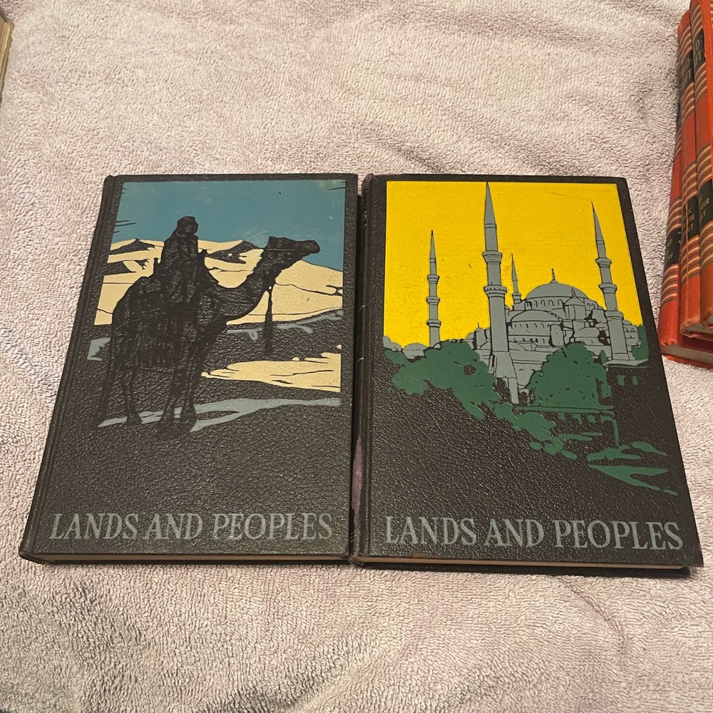 Vintage Lands and People Books